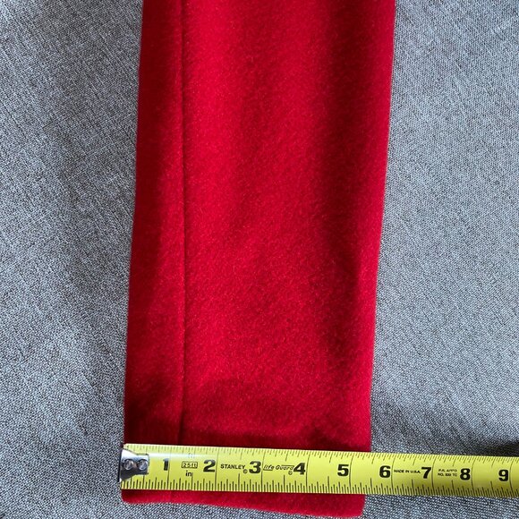 Mario De Pinto Wool Blend Coat Full Zip Women's Medium Red NWT USA - Picture 14 of 15